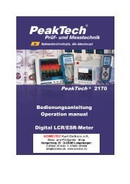 PeakTech Â® 2170