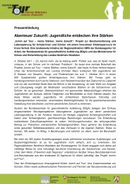 Pressemitteilung als PDF - Komm auf Tour