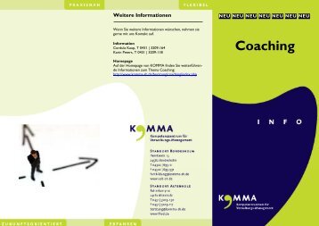 KOMMA-Flyer Coaching