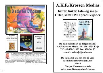 A.K.F./Krossen Medias - Norges Kommentar Avis