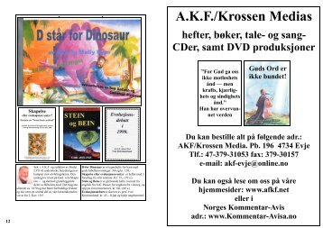 A.K.F./Krossen Medias - Norges Kommentar Avis