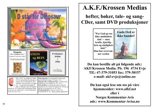 A.K.F./Krossen Medias - Norges Kommentar Avis