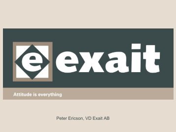 Peter Ericson, Exait AB - KommITS