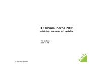 IT-kostnader i kommunerna 2008 - KommITS