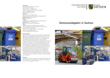 Kommunalabgaben in Sachsen - Kommunale Verwaltung - Freistaat ...