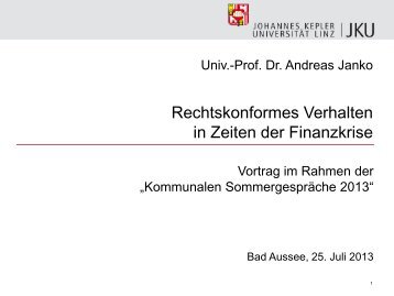Univ.-Prof. Dr. Andreas Janko