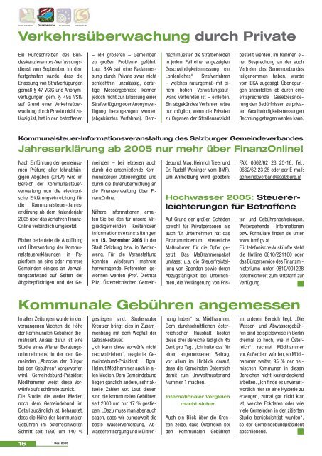 Die Salzburger Gemeinde Die Salzburger Gemeinde - Kommunalnet