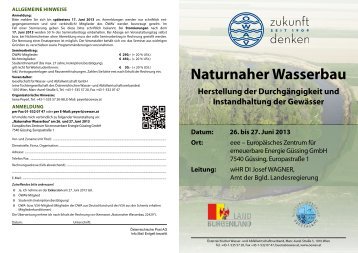 naturnaher Wasserbau - Kommunalnet