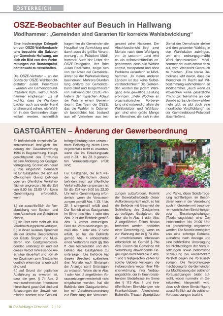 SALZBURGER GEMEINDETAG 2010 - Kommunalnet