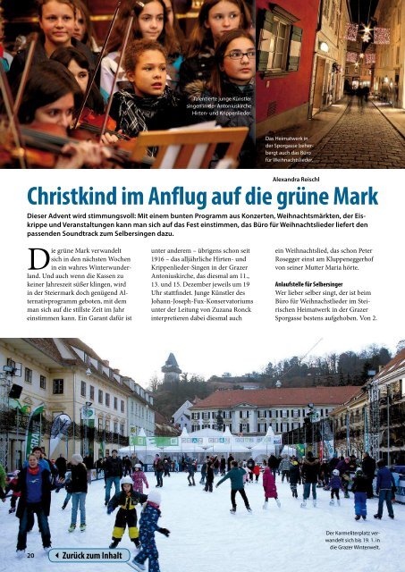 Steiermark Report Dezember 2013 - doppelseitige Ansicht