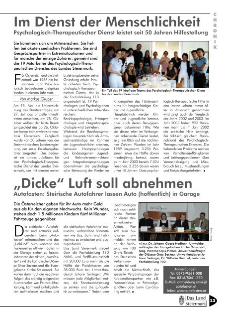 Steiermark-Report Februar 2005 - Kommunikation Land Steiermark