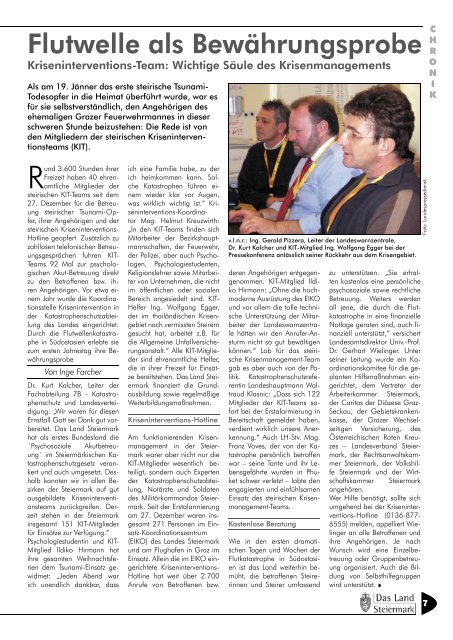 Steiermark-Report Februar 2005 - Kommunikation Land Steiermark