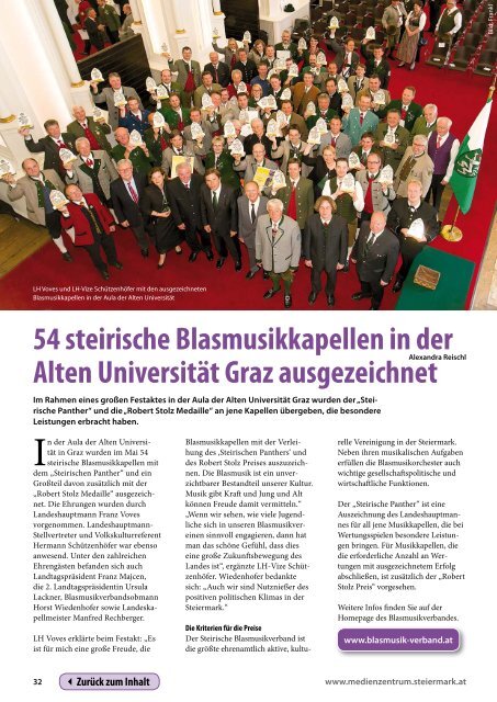 Steiermark Report Juni 2013 - einseitige Ansicht - Kommunikation ...