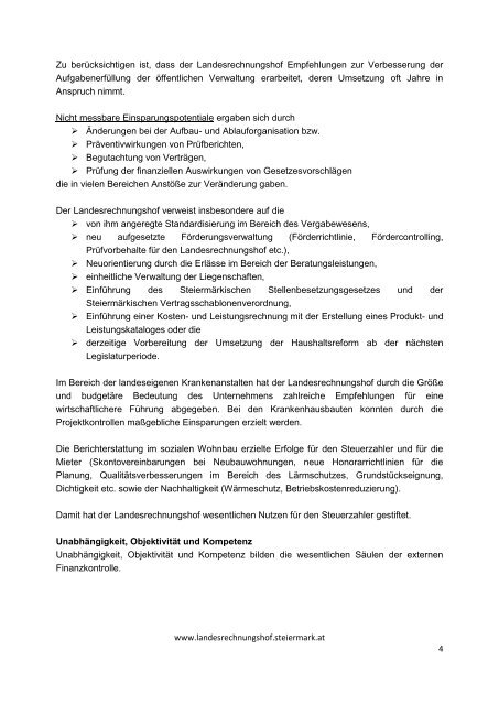 Langfassung der Presseunterlage - Kommunikation Land Steiermark