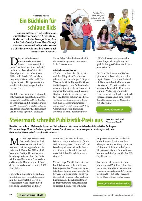 Steiermark Report Mai 2013 - einseitige Ansicht - Kommunikation ...