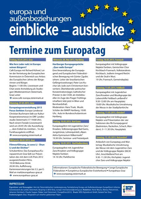 Steiermark Report Mai 2013 - einseitige Ansicht - Kommunikation ...