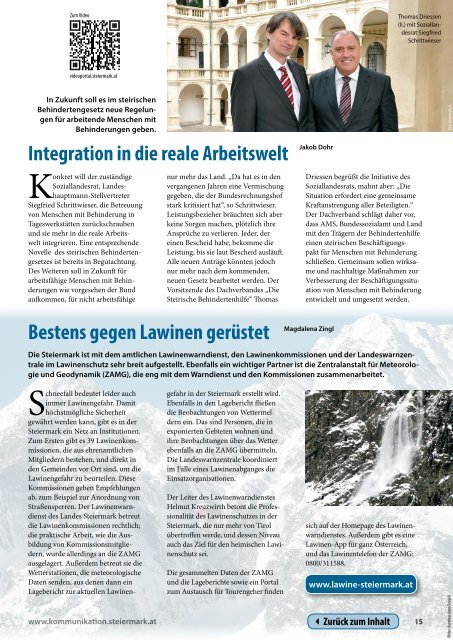 Steiermark Report Dezember 2013 - einseitige Ansicht (für kleinere ...