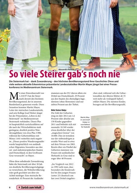Steiermark Report September 2013 - einseitige Ansicht (fÃ¼r kleinere