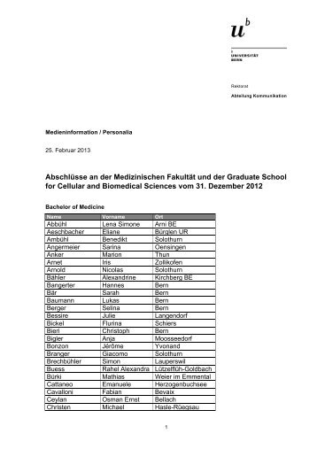 Liste der AbschlÃ¼sse (pdf, 263KB) - Abteilung Kommunikation