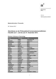Liste der AbschlÃ¼sse Phil.-hum. (pdf, 176KB) - Abteilung ...
