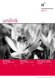 unilink April herunterladen (pdf, 788KB) - Abteilung Kommunikation ...