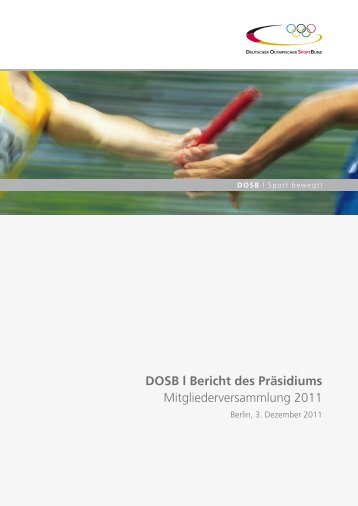 Teil II - Der Deutsche Olympische Sportbund