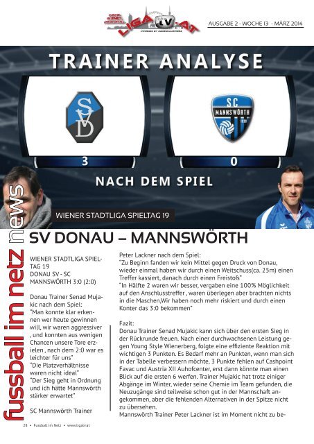 fussball im netz -Ausgabe 2014 März Woche 13/1 Nr.2