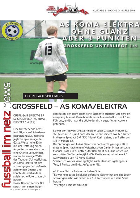 fussball im netz -Ausgabe 2014 März Woche 13/1 Nr.2