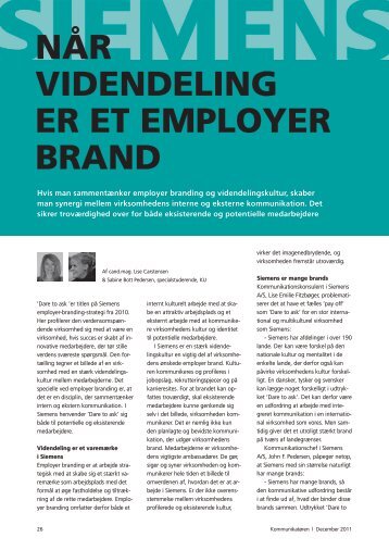 NÃR VIDENDELING ER ET EMPLOYER BRAND - Dansk ...