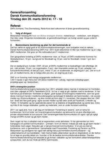 18 Referat - Dansk Kommunikationsforening