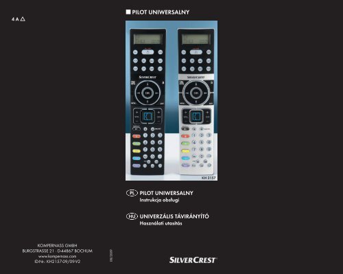 Bedienungsanleitung Universalfernbedienung KH 2157 - Kompernass