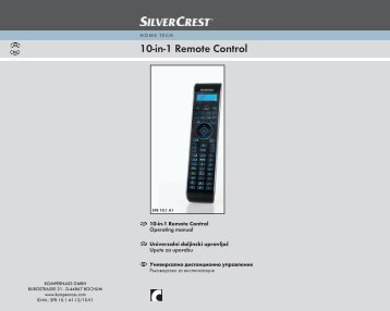 10-in-1 Remote Control - Kompernass