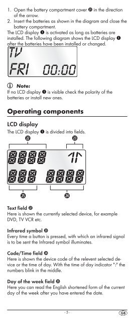 10-in-1 Remote Control - Kompernass