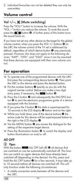 10-in-1 Remote Control - Kompernass