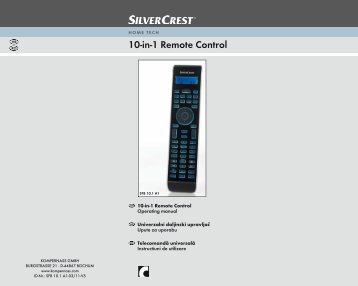 10-in-1 Remote Control - Kompernass