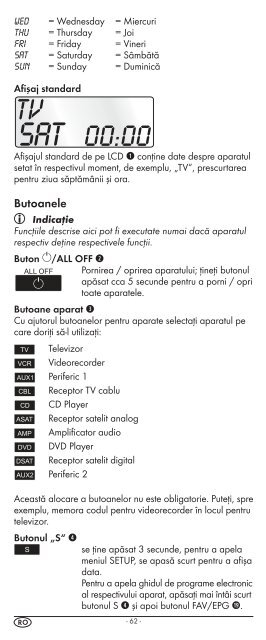 10-in-1 Remote Control - Kompernass