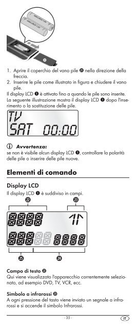 Mando a distancia universal Telecomando universale - Kompernass