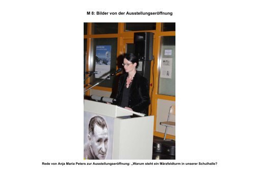 M 8: Bilder von der AusstellungserÃ¶ffnung