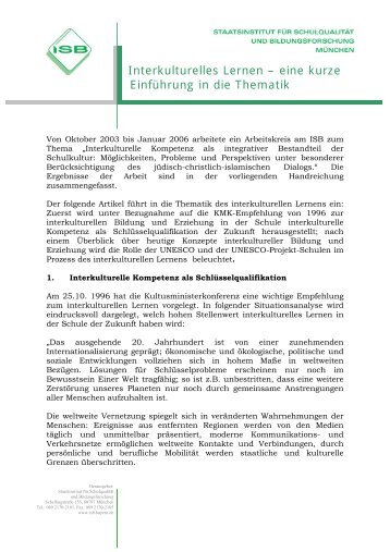 Interkulturelles Lernen.pdf - Bausteine interkultureller Kompetenz