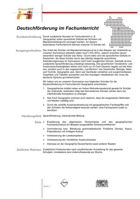 NÃ¤here Beschreibung - Bausteine interkultureller Kompetenz