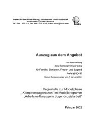 Auszug aus dem Angebot zur Ausschreibung des