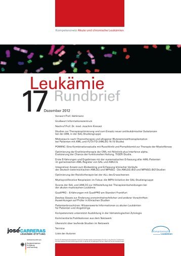 PDF, 5.4 MB - Kompetenznetz Akute und Chronische Leukämie