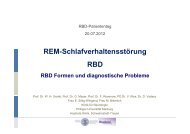 RBD-Formen und diagnostische Probleme - Kompetenznetz ...