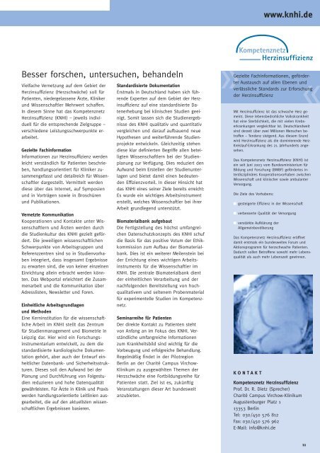 BroschÃ¼re "Kompetenznetze in der Medizin" - BMBF