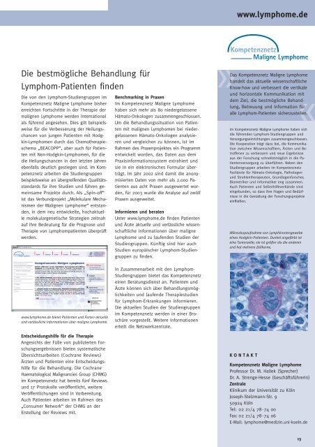 BroschÃ¼re "Kompetenznetze in der Medizin" - BMBF