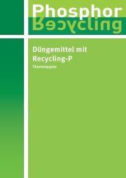 Düngemittel mit Recycling-P - Bundesgütegemeinschaft Kompost e.V.