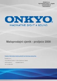 Maloprodajni cjenik - proljeće 2008 - Komteh d.o.o.