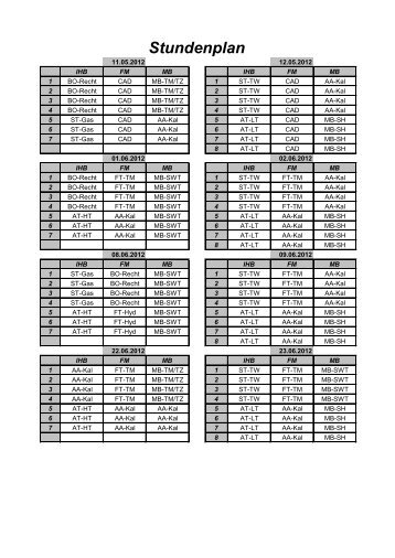 Stundenplan - komzet-mft.de