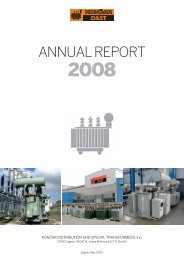 ANNUAL REPORT - KonÄar Distribution and Special Transformers Inc.
