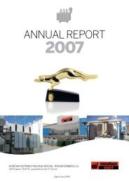 ANNUAL REPORT - KonÄar Distribution and Special Transformers Inc.